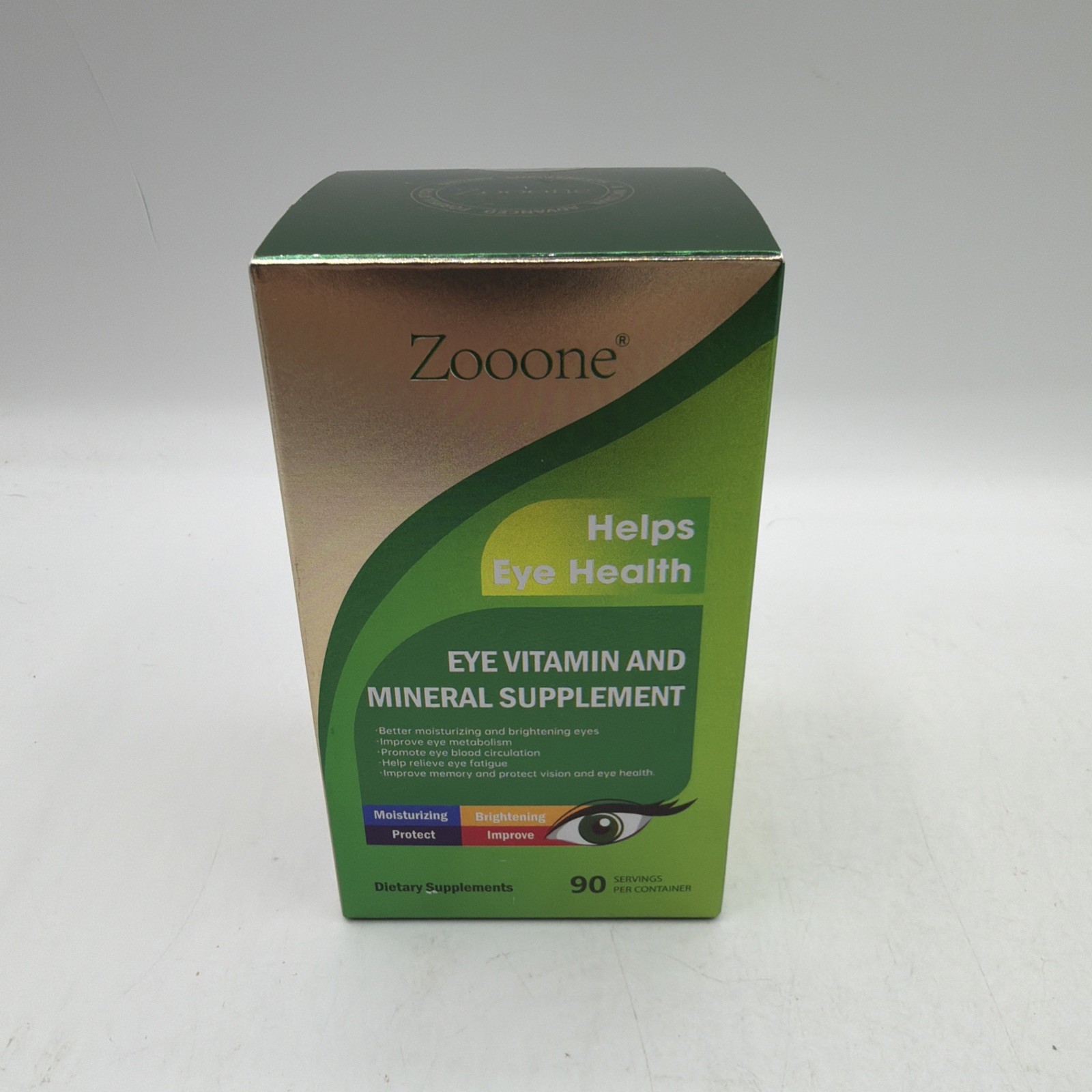 Zooone Eye Vitamin and Mineral Supplement For Eye Health 90 Ct. New Exp 5/2027