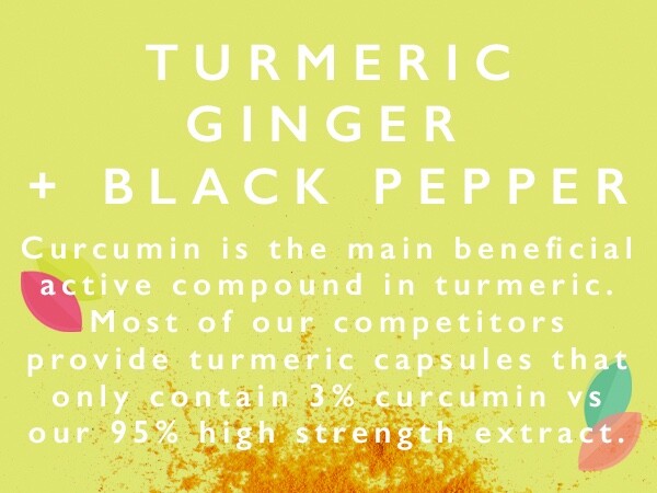 Turmeric Tablets 2500mg + Ginger + Black Pepper | 120 Tablets – UK Supplement