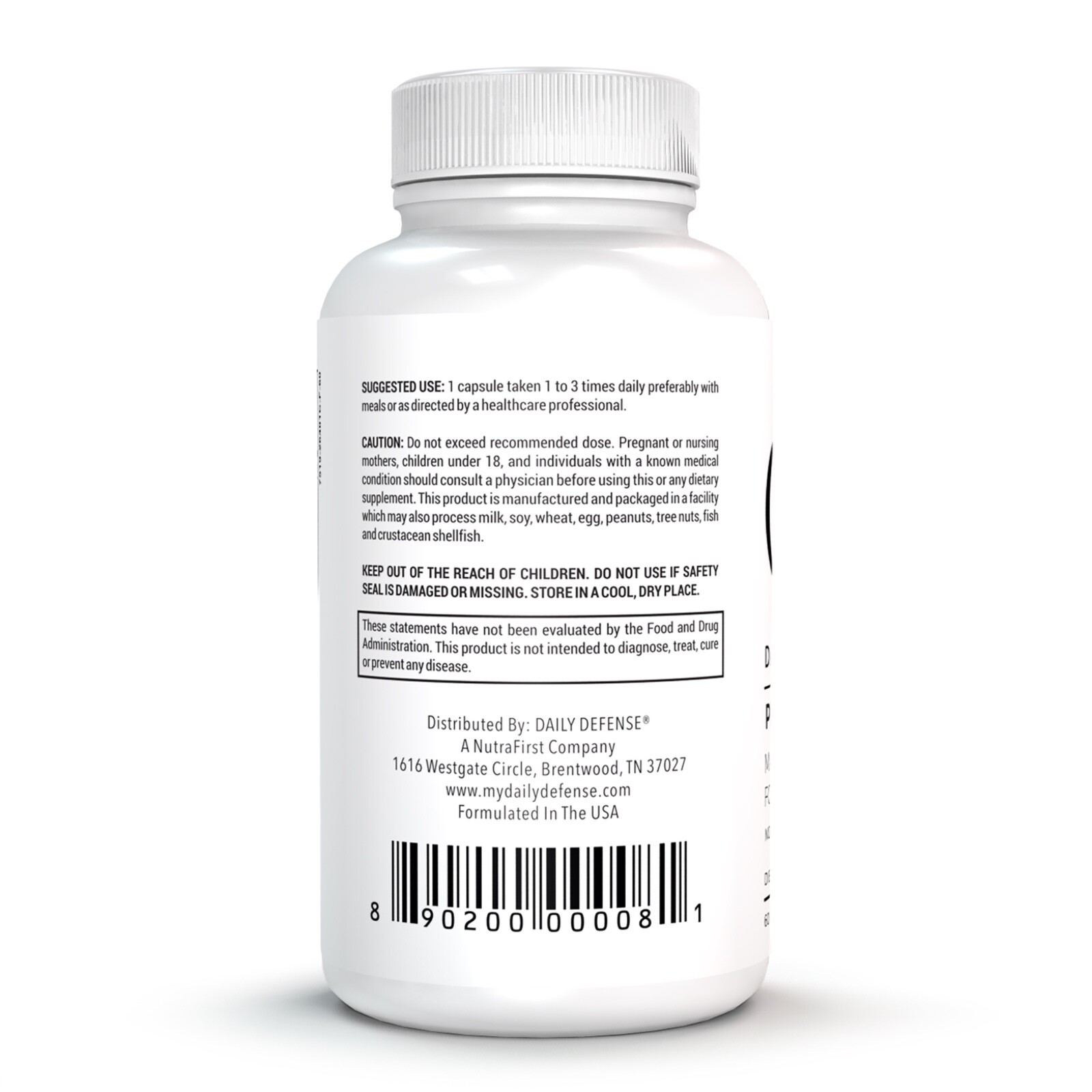 Daily Defense PROBIO-D Probiotics Healthy Digestion Support Immune Support