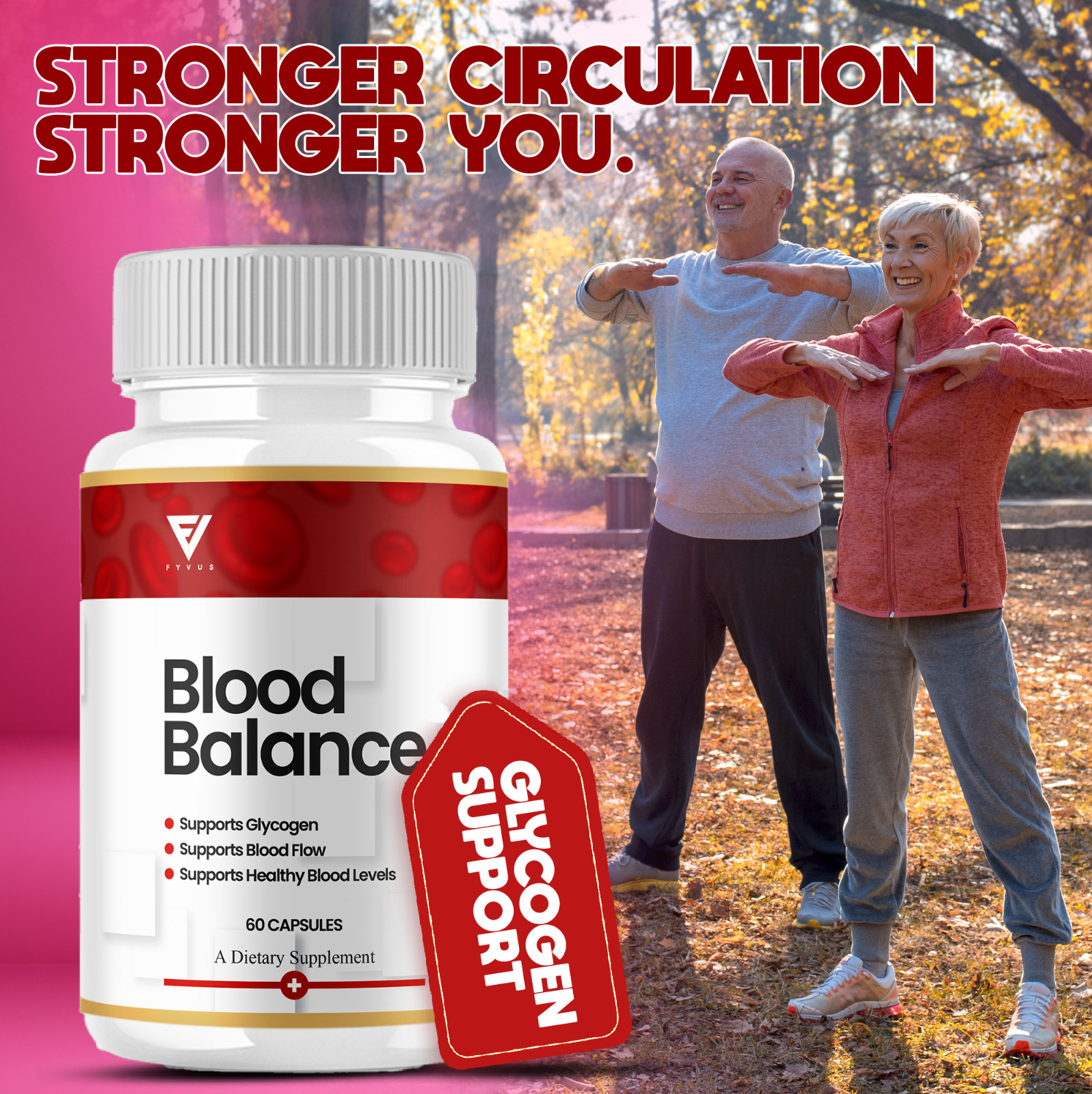 (3 Pack) Blood Balance Glycogen Pills BloodBalance Glyco Support (180 Capsules)