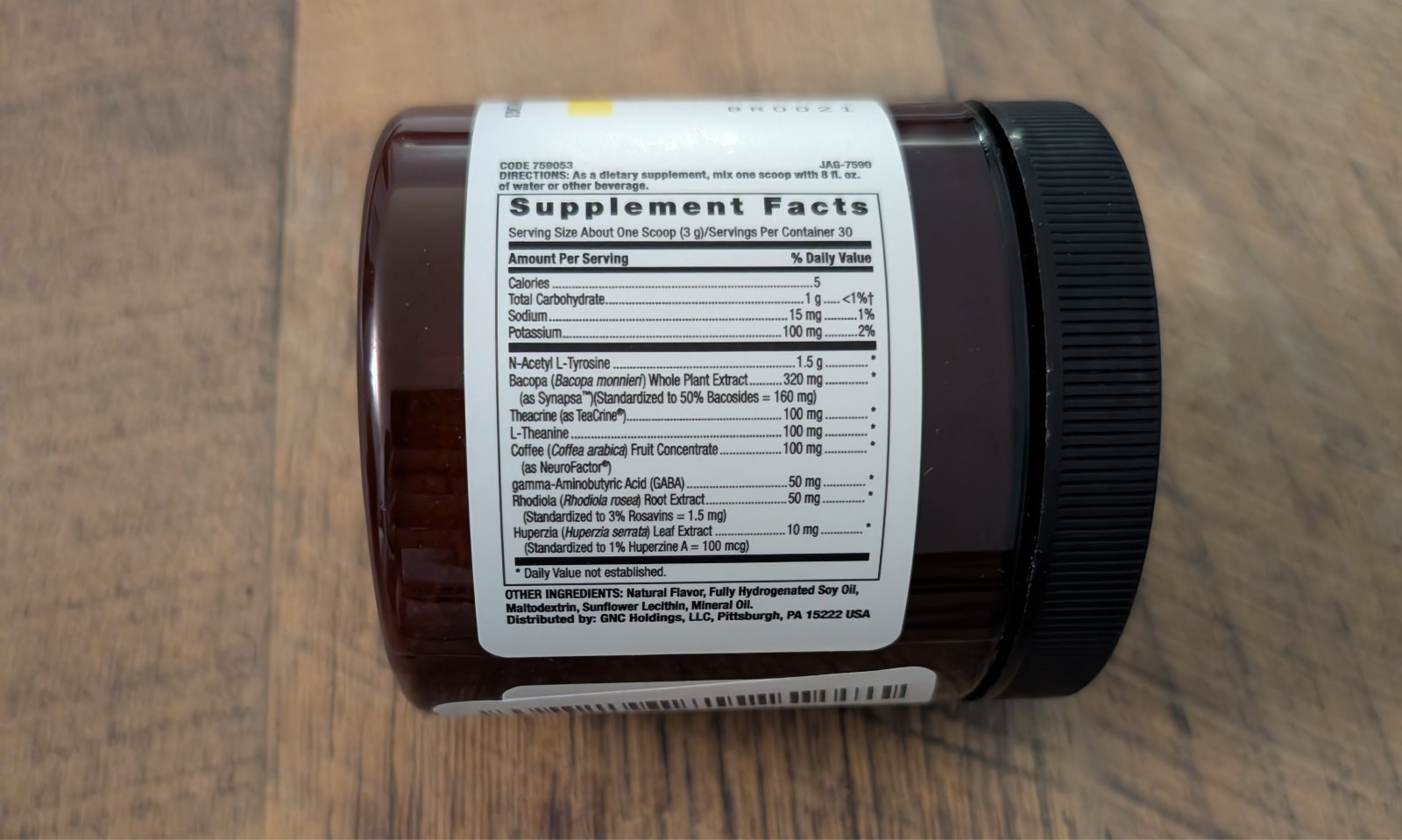 Beyond Raw Chemistry Labs Nootropic – 3.2 oz. (30 Servings) 12/29/27