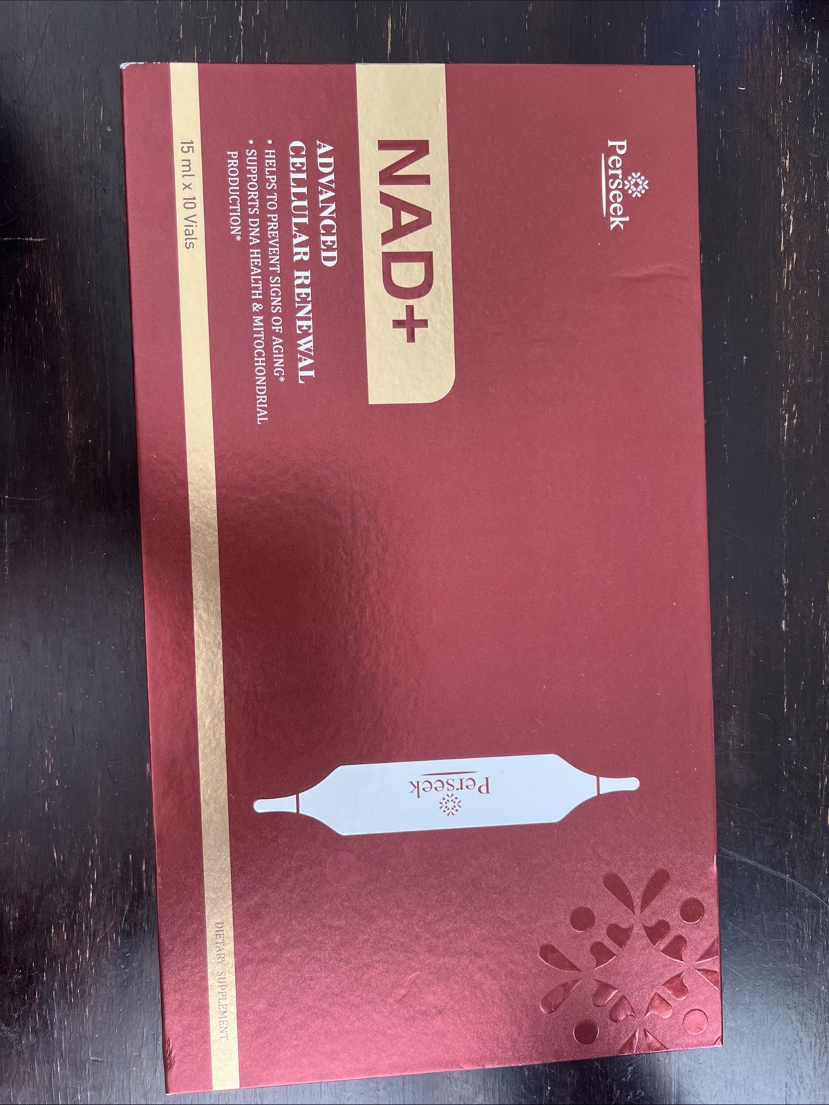 Perseek NAD+ Advanced Cellular Renewal Supplement 15ml x 10 Vials Adult