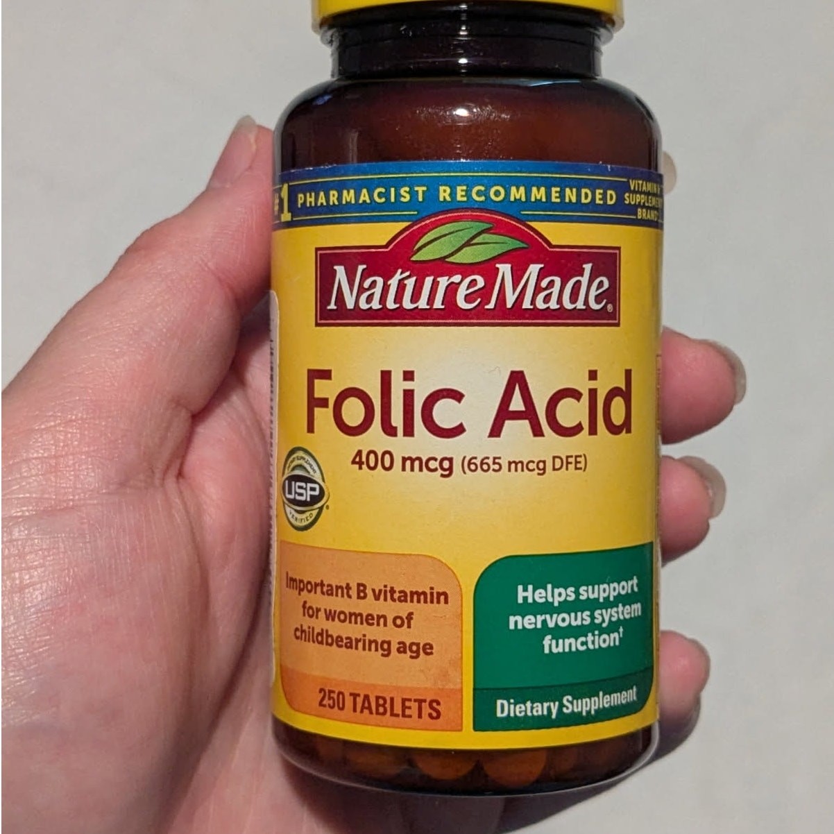 Nature Made Folic Acid 400mcg Dietary Supplements