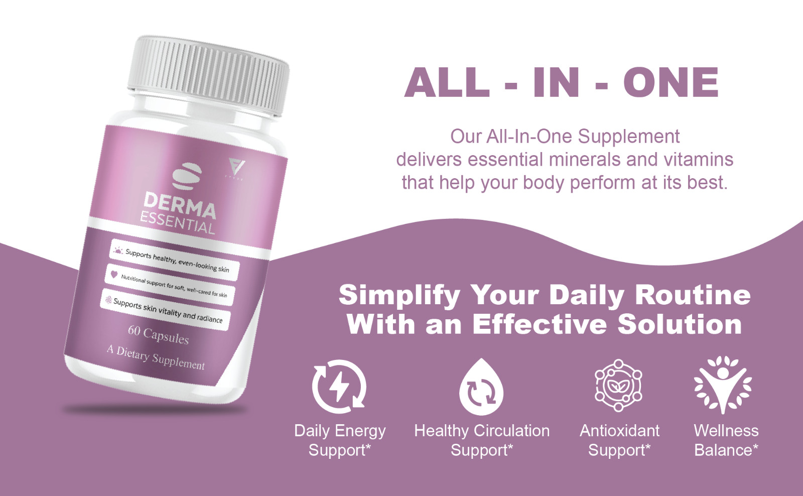 (3 Pack) Derma Essential Capsules, DermaEssential Supplement (180 Capsules)