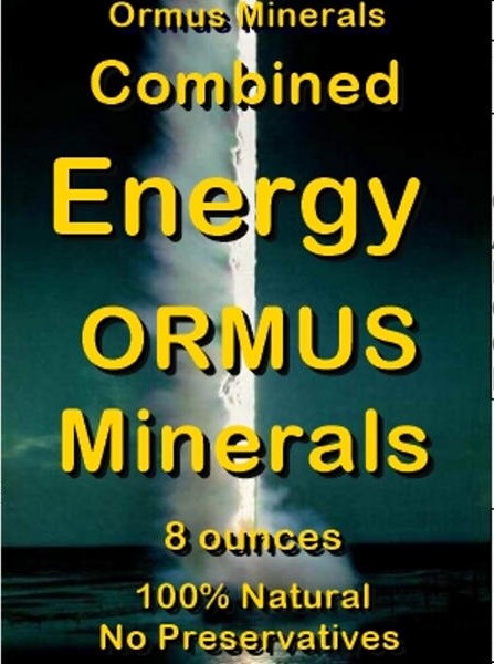Combined Energy Ormus Mental Health Clarity Vision Immunity Aches Pains 32oz