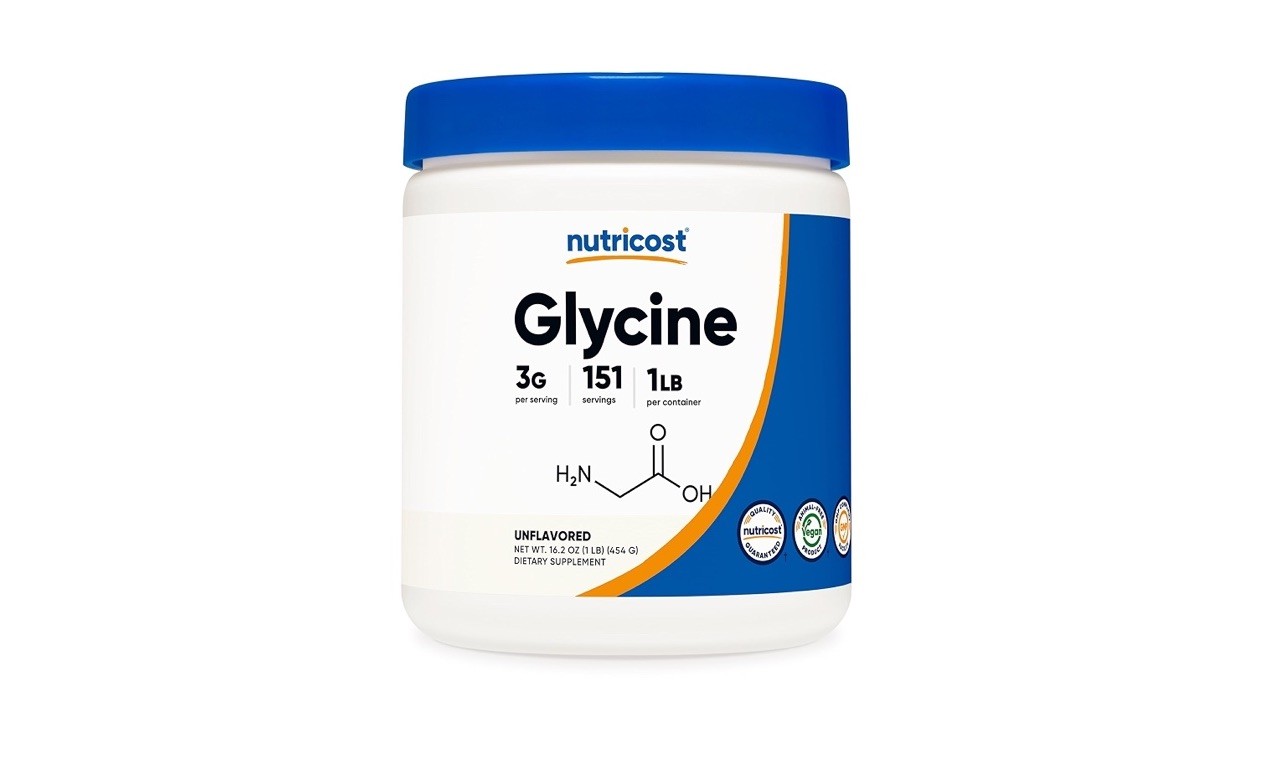 Nutricost Glycine Powder Unflavored 1 lb 16.2 oz 151 Servings Gluten-Free