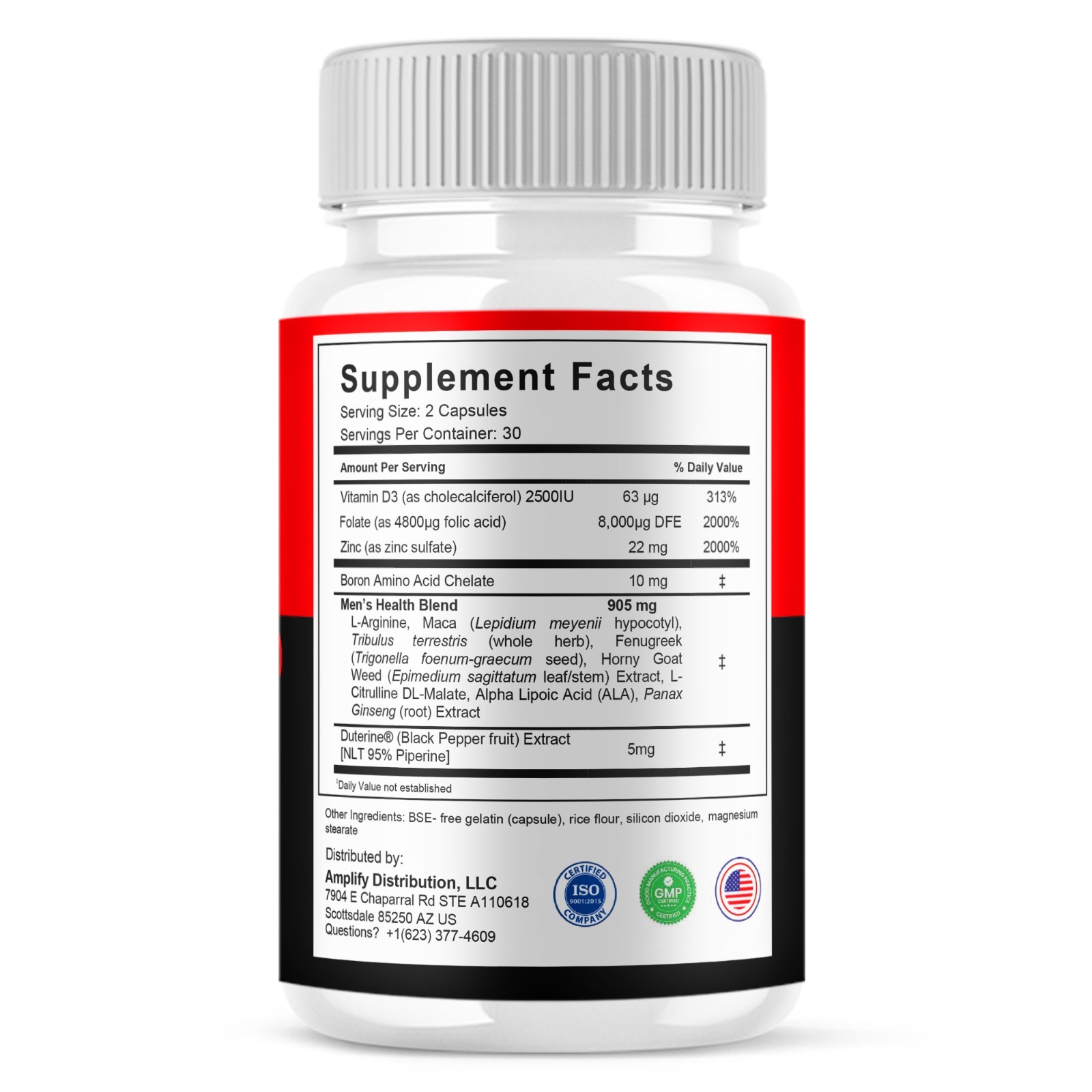 Testo Dark Capsules, Testo Dark Maximum Performance (60 Capsules)
