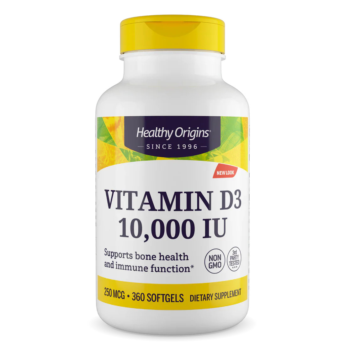 Healthy Origins Vitamin D3 10,000 IU (250 mcg) | 360 Softgels