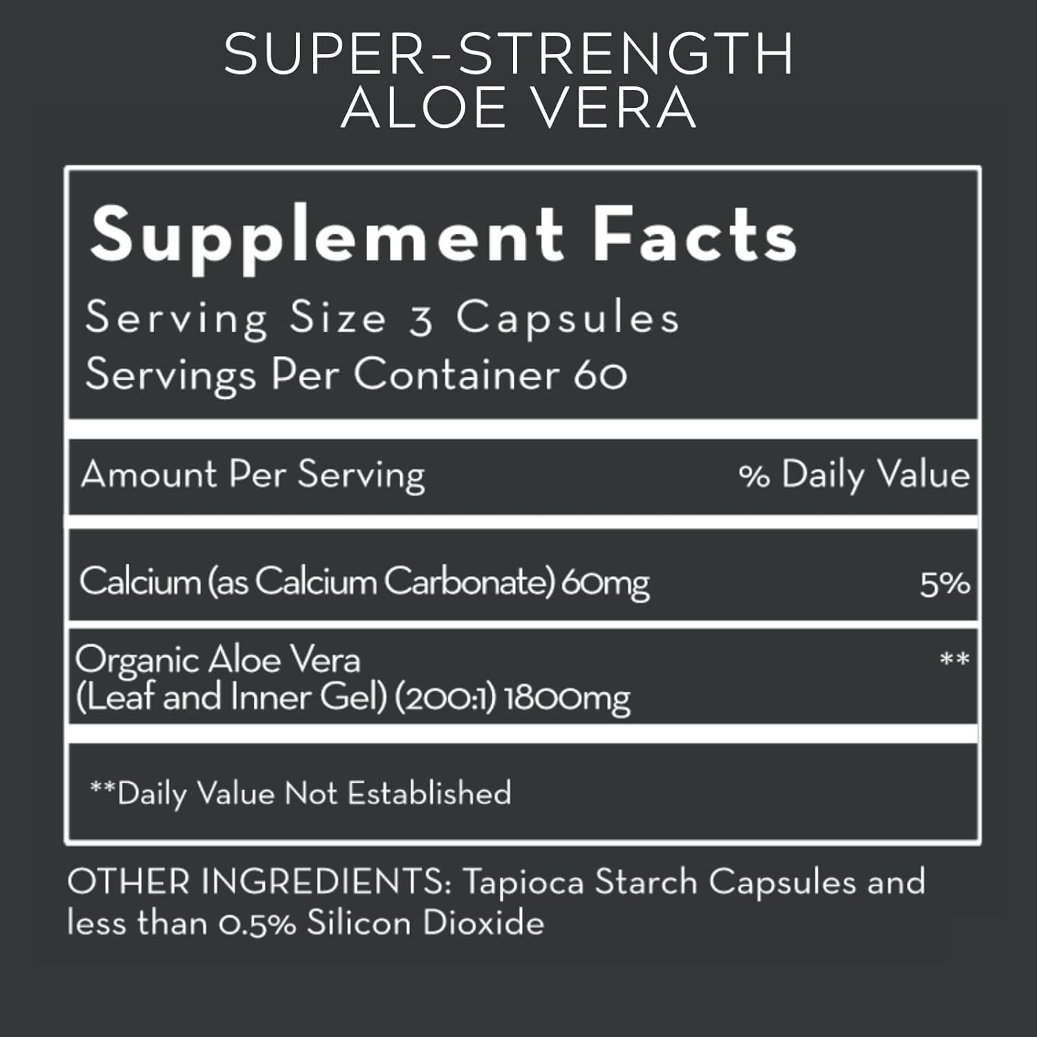Desert Harvest SSAV Super-Strength Aloe Vera 180 Vegi Capsule Dietary Supplement