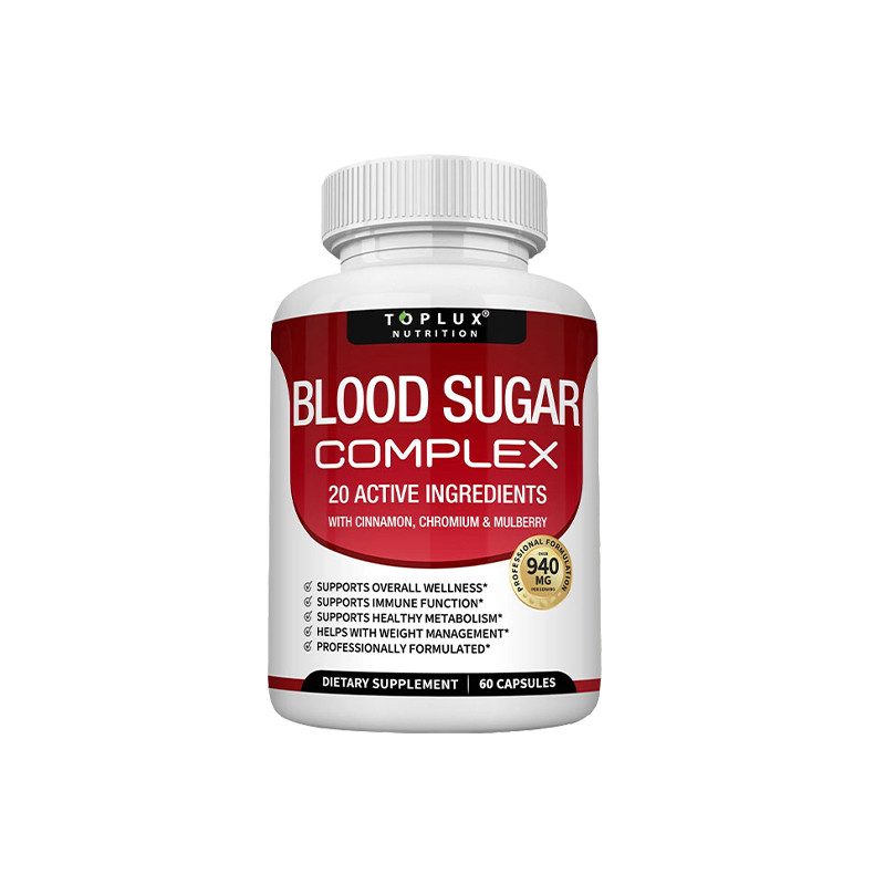 1-5 Bottle Blood Sugar Complex w/ Cinnamon Chromium Mulberry 60 Softgels Daily