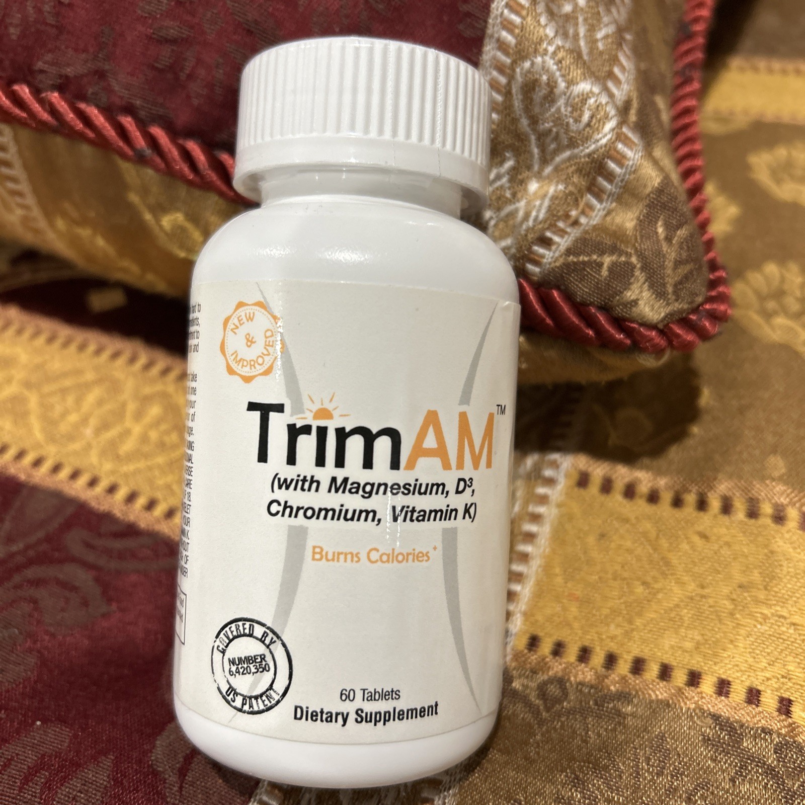 TrimAM – Magnesium D3 Chromium Vitamin K Burns Calories 60 Tablets exp: 04/26.