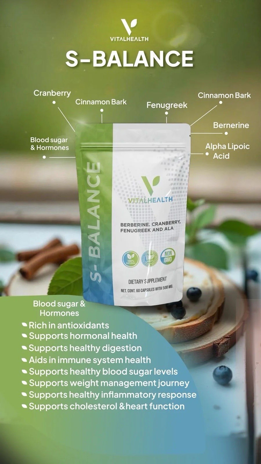 S-BALANCE (STABLIZE BLOOD SUGAR)