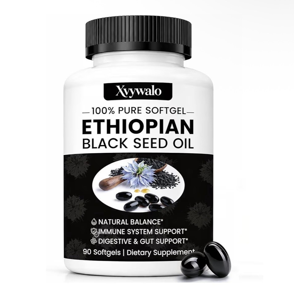 Xywalo Black Seed Oil Softgels 1000mg 90 Count Vegan Immune & Digestive