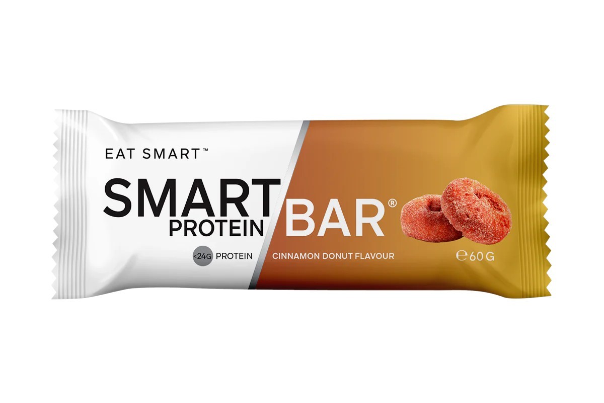 New Smart Protein Bar Cinnamon Donut 60g x 12 Bars by Smart Diet Solutions