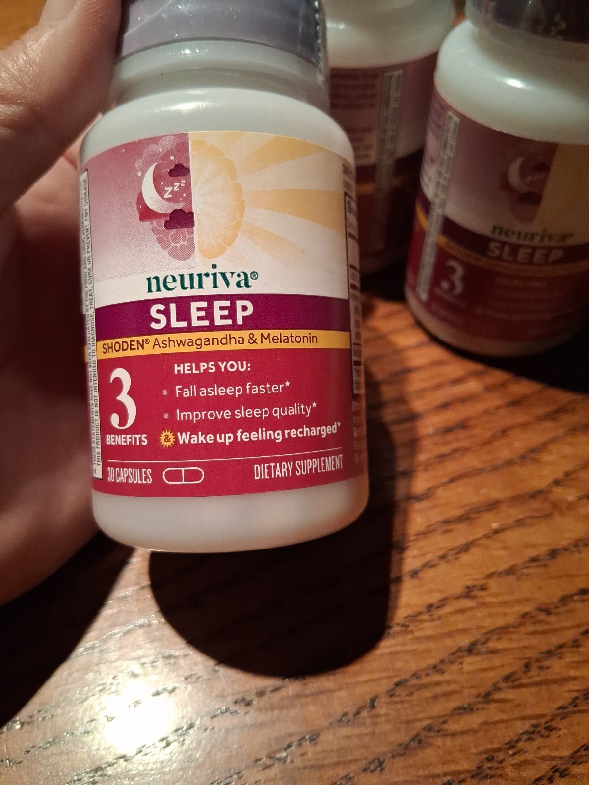 LOT 3 Neuriva Sleep Shoden Ashwagandha And Melatonin 30 Caps EXP 12/2026