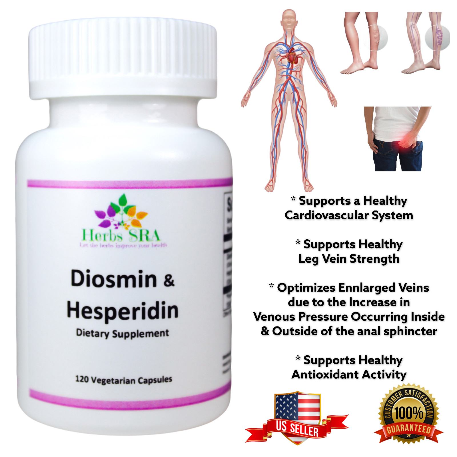STRONG VEINS,120 capsules, BIomedical formula, Eliminate Spider Veins. Powerful.