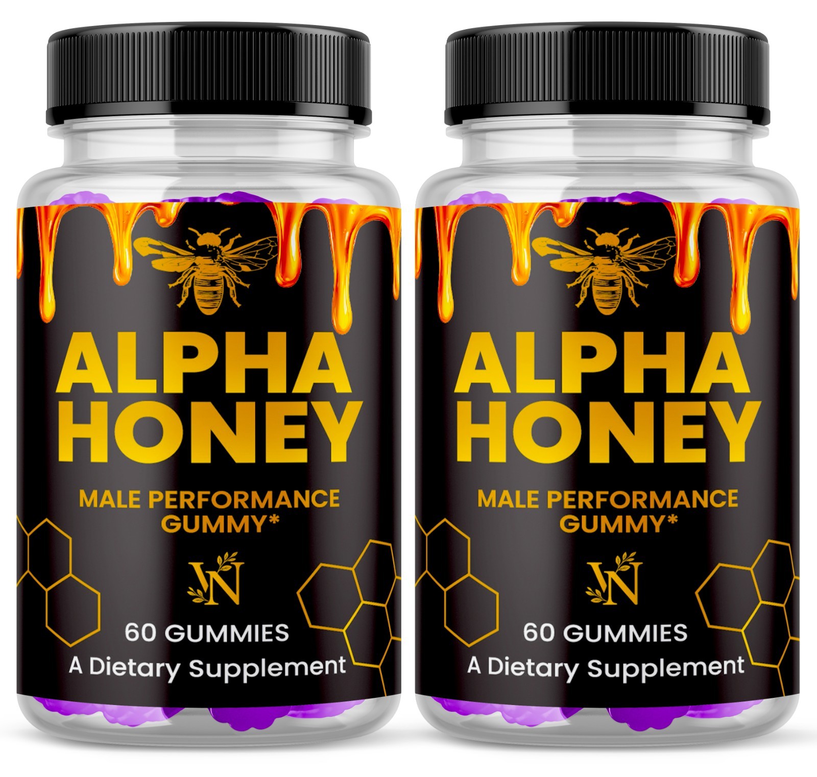 Alpha Honey Male Performance Gummies, AlphaHoney Gummy Supplement (120 Gummies)
