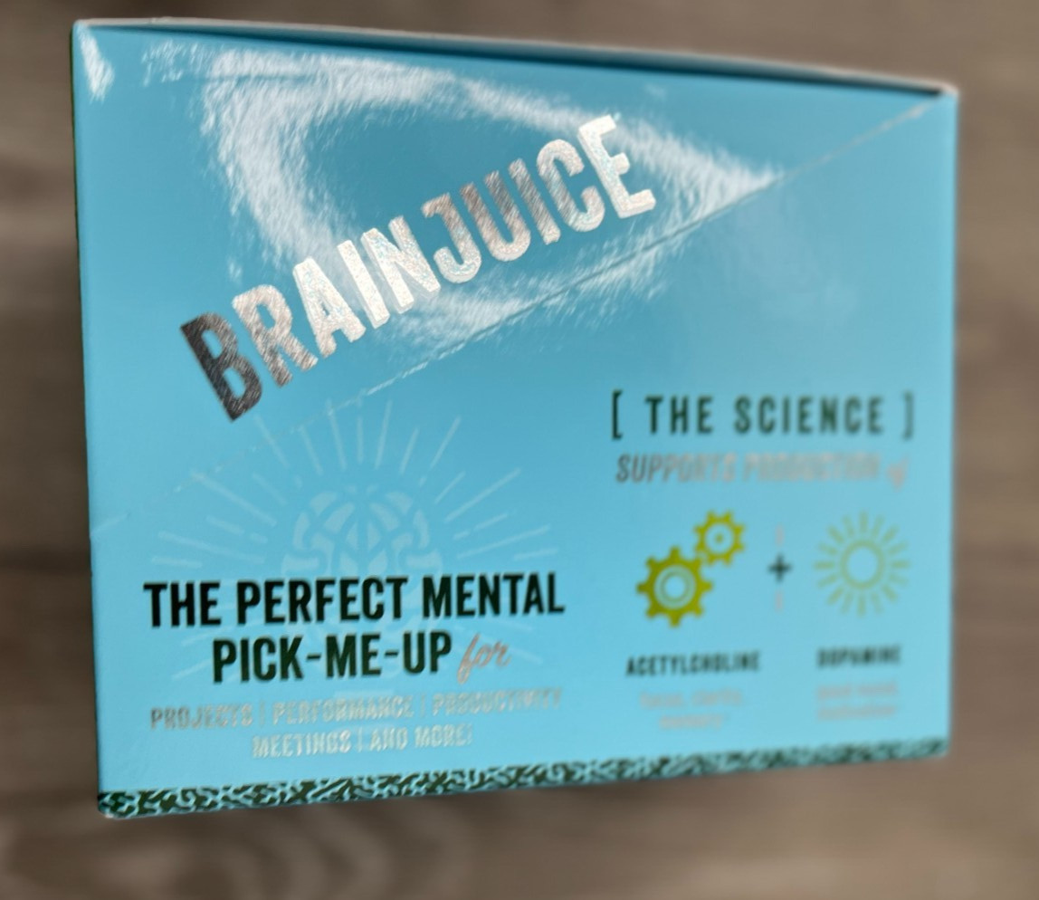 12ct BrainJuice Decaffeinated Classic Brain Booster Drink Supplement 2.5 oz each