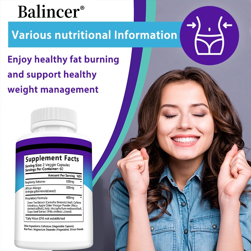 Green tea + apple cider vinegar capsules: Helps burn fat and promotes digestion.
