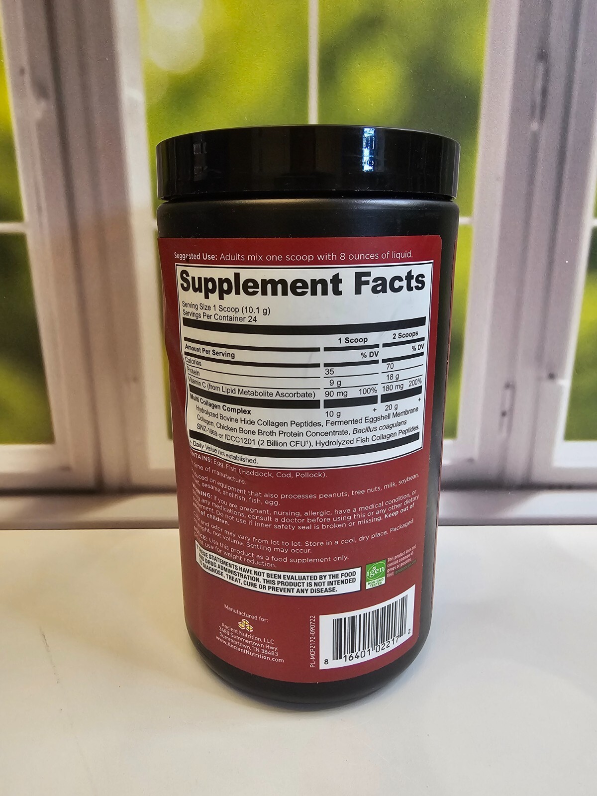 Ancient Nutrition Multi Collagen Protein 8.6 oz Exp 02/2027 24 Servings New