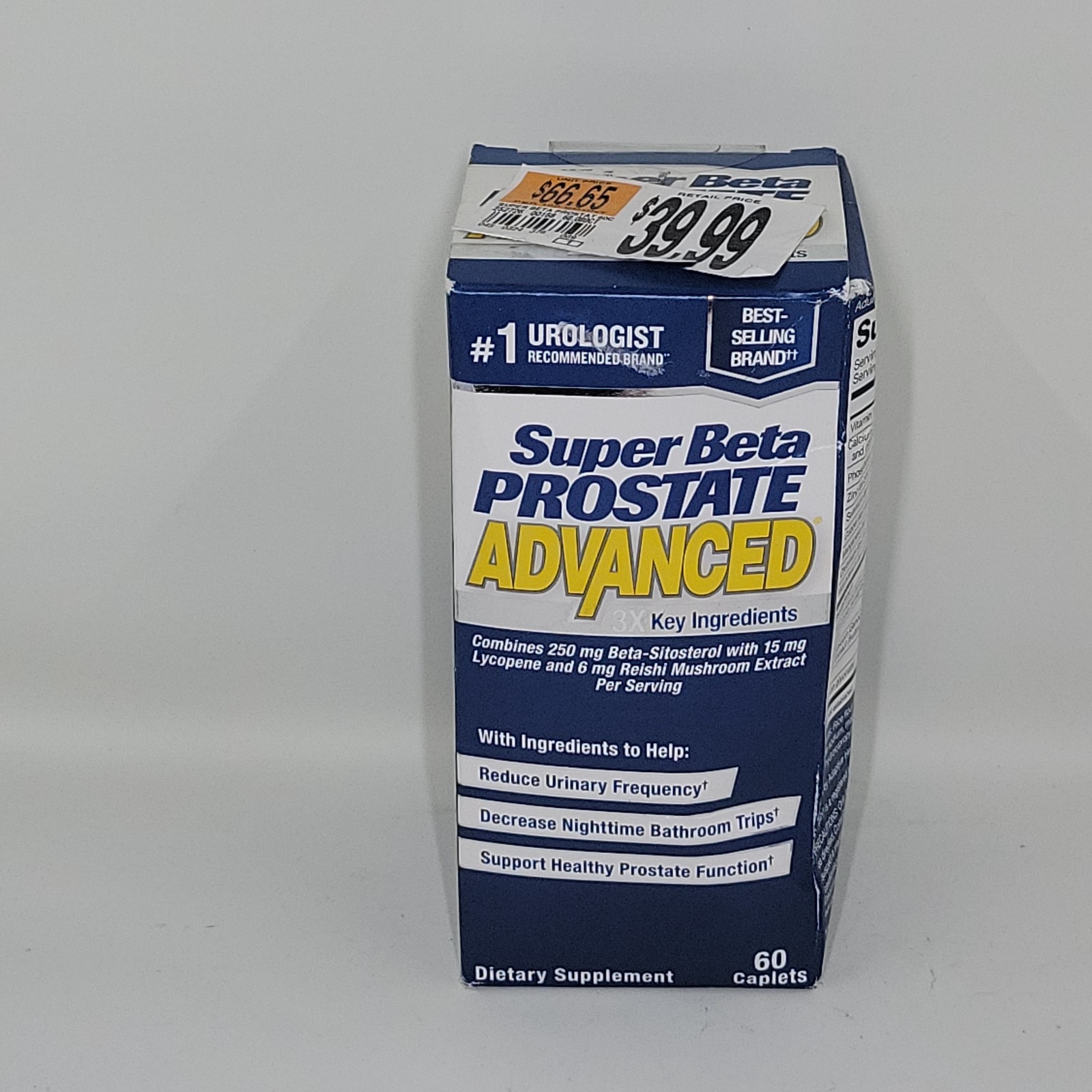 New Vitality Super Beta Prostate P3 Advanced 60 Caps Exp 12/2026