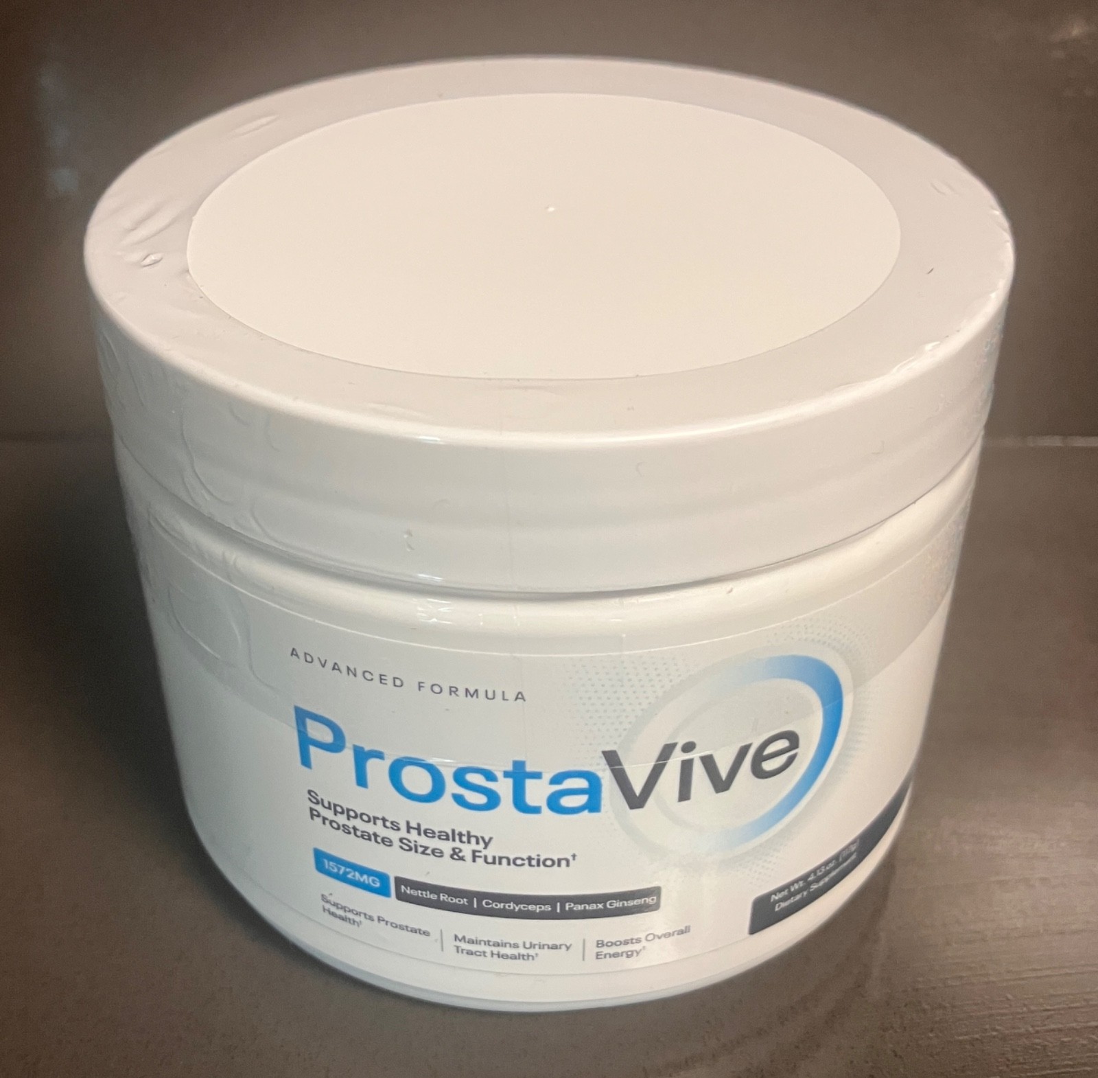 Original ProstaVive powder one scoop a day contains Zinc and Vitamin D