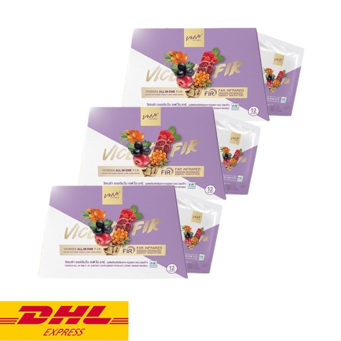 3x Vene’ Vicenza All in One Collagen Powder Drink FIR Younger Bright Skin Food