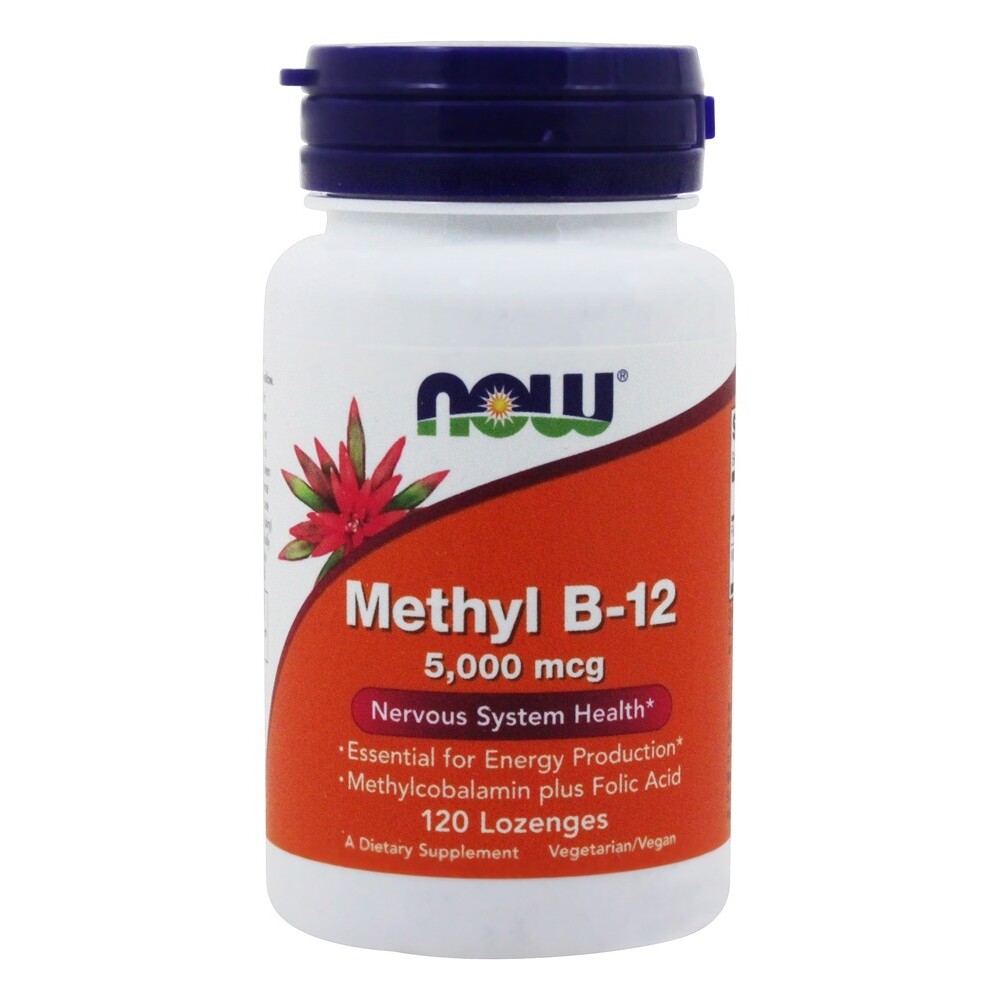 NOW Foods Methyl B12 5000 mcg., 120 Lozenges