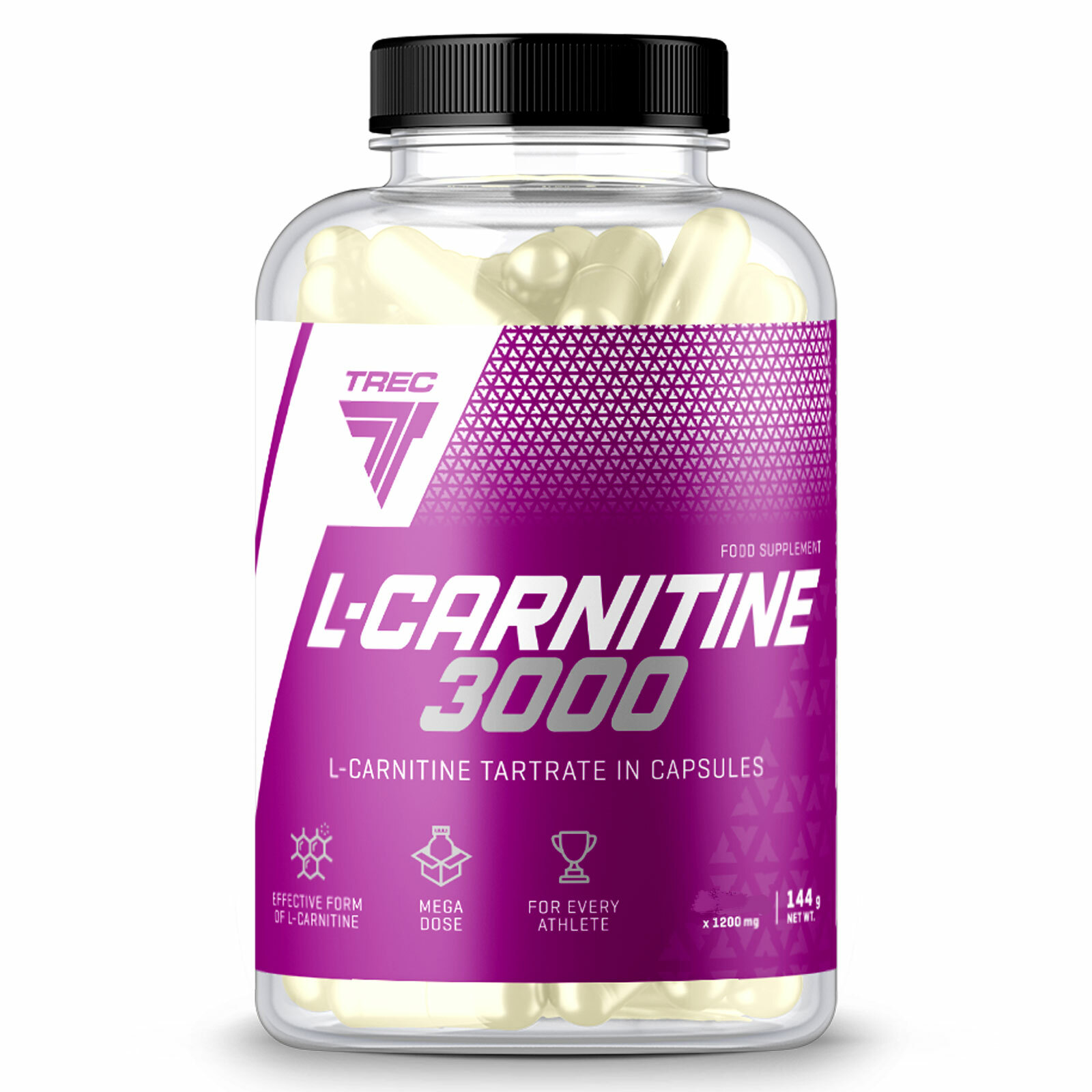 L-CARNITINE 3000 60-180 Caps Non-Stimulant Fat Burner Energy Slimming Reduction