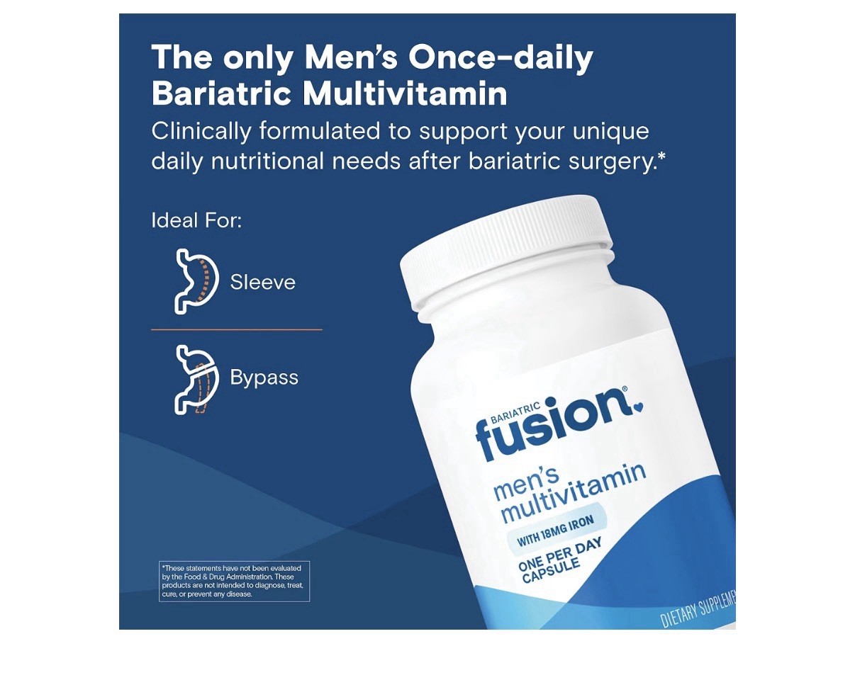Bariatric Fusion Men’s Multivitamin One Per Day with Iron 90 Capsules
