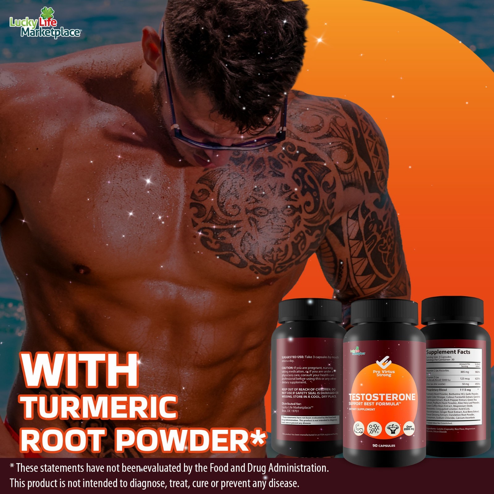 Pro Virtus Strong Testosterone Boost Best Formula – Promote Energy & Stamina