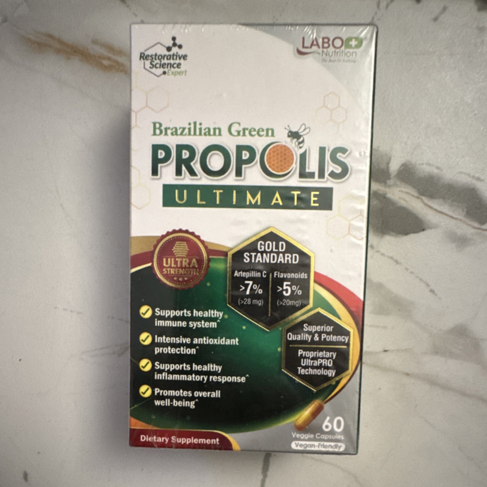 LABO Nutrition Brazilian Green Propolis 60 Capsules EXP 04/2027