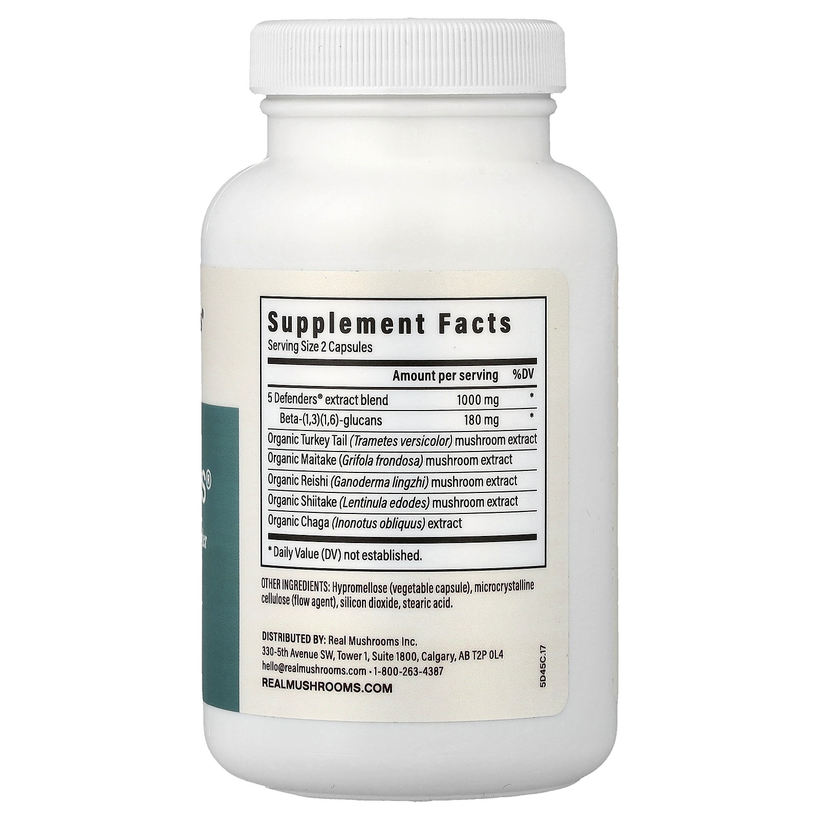 5 Defenders®, Mushroom Extract Powder, 90 Capsules