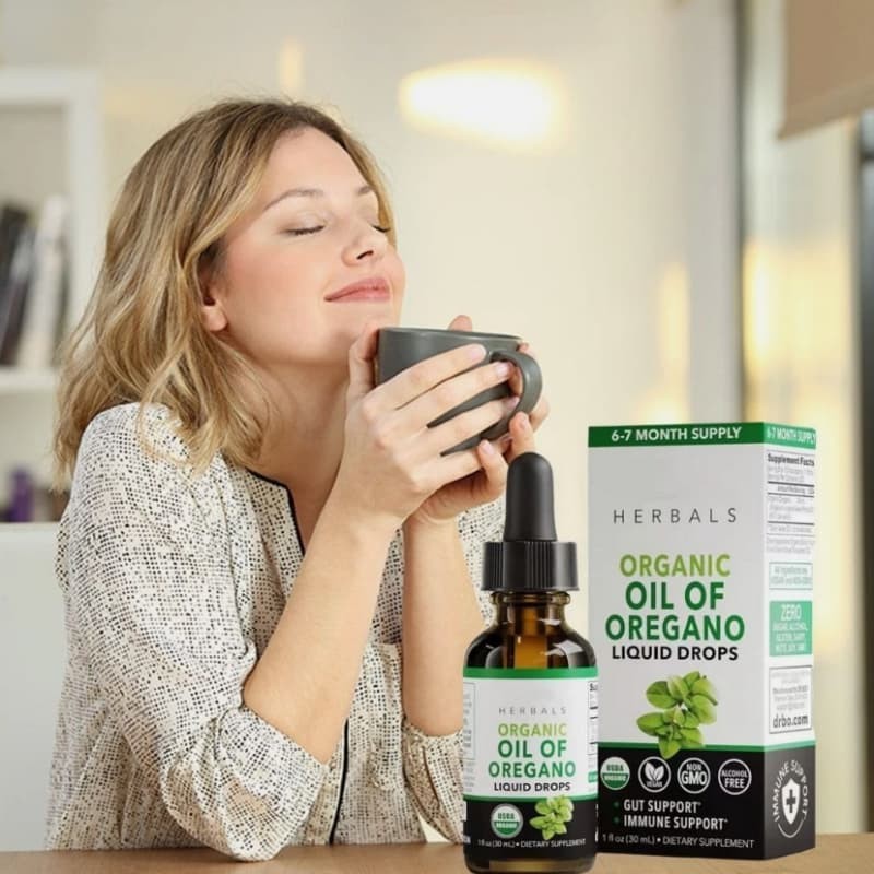 Herbals Liquid Supplements Drops Oil of Oregano Natural – Gut & Immune Support