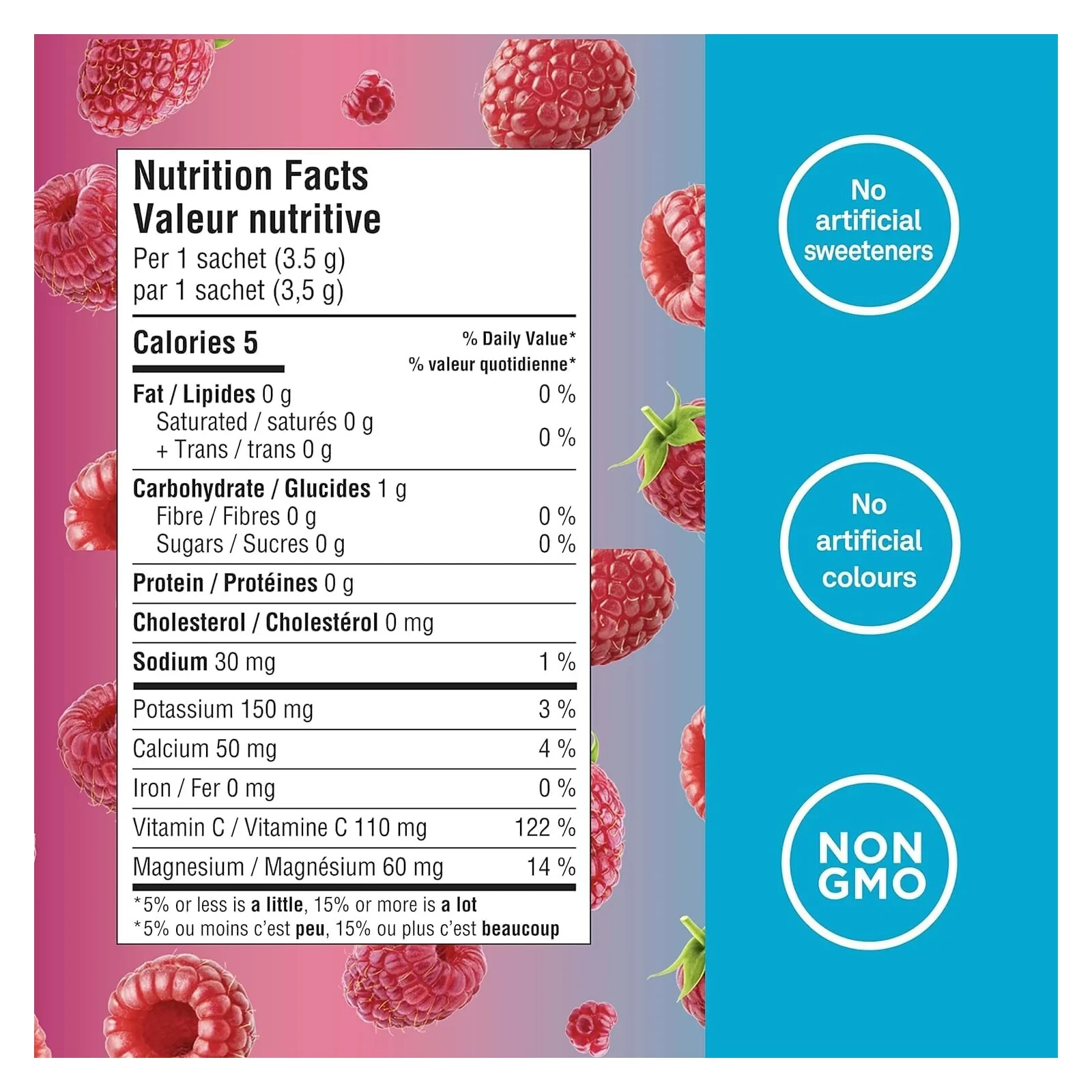 Organika Electrolytes Sachets Wild Raspberry Flavor Vitamin C Hydrate 70g NEW