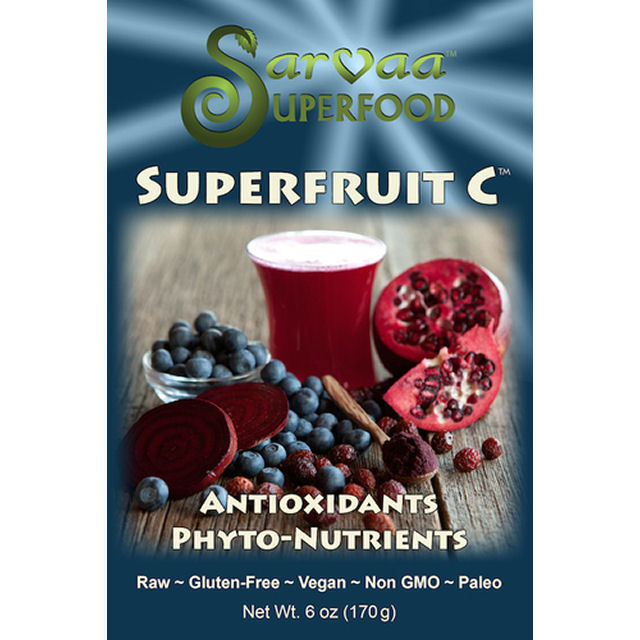 SARVAA SUPERFOOD Superfruit C – Organic Vegan Raw Superfood Powder Vitamin C