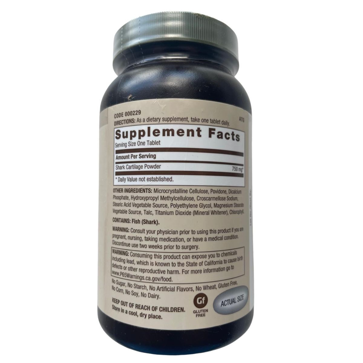 GNC Shark Cartilage Joint Health 750 mg 180 Tablets