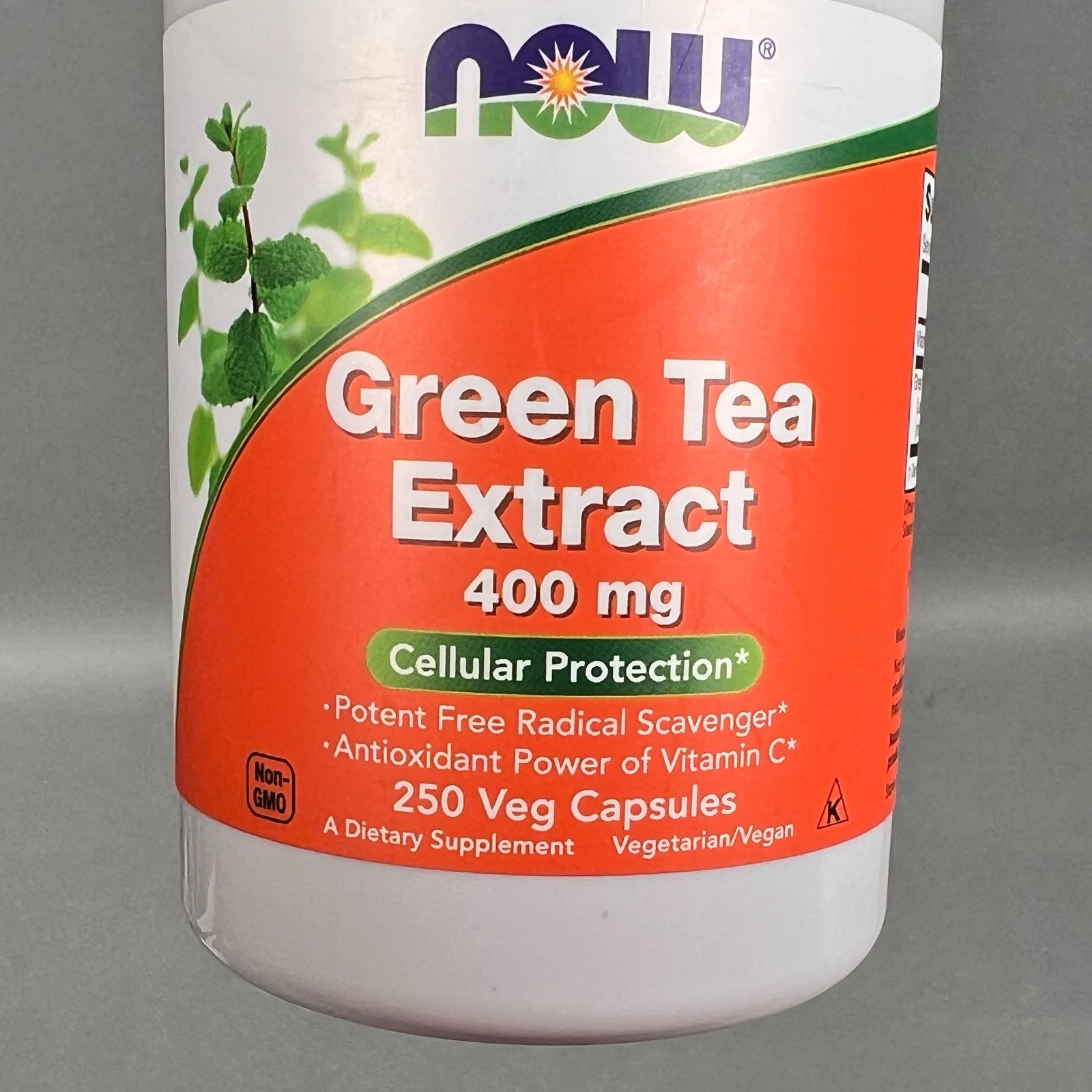 NOW FOODS Green Tea Extract 400 mg 250 Veg Capsules (Best By: 02/2027) SEALED