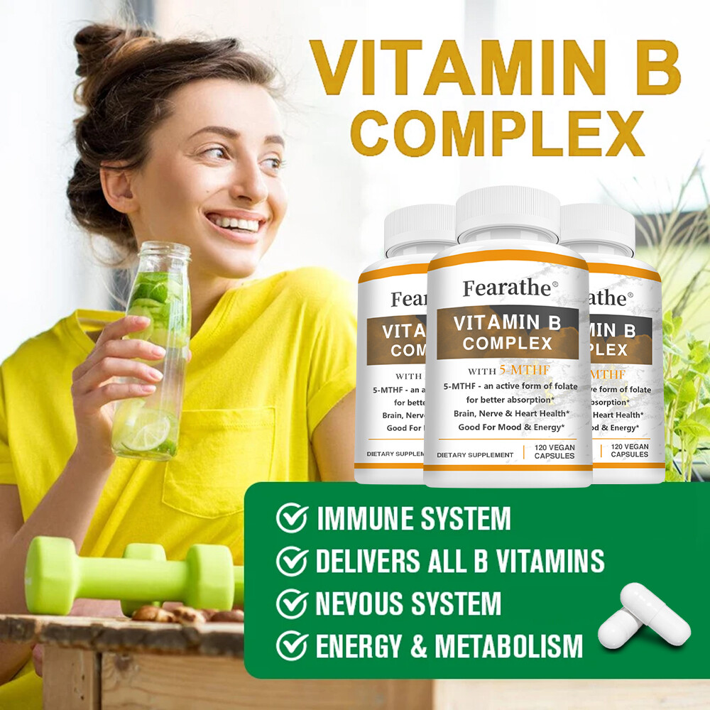Vitamin B Complex – Max Absorption – B1,B2,B3,B5,B6,B7,B9,B12