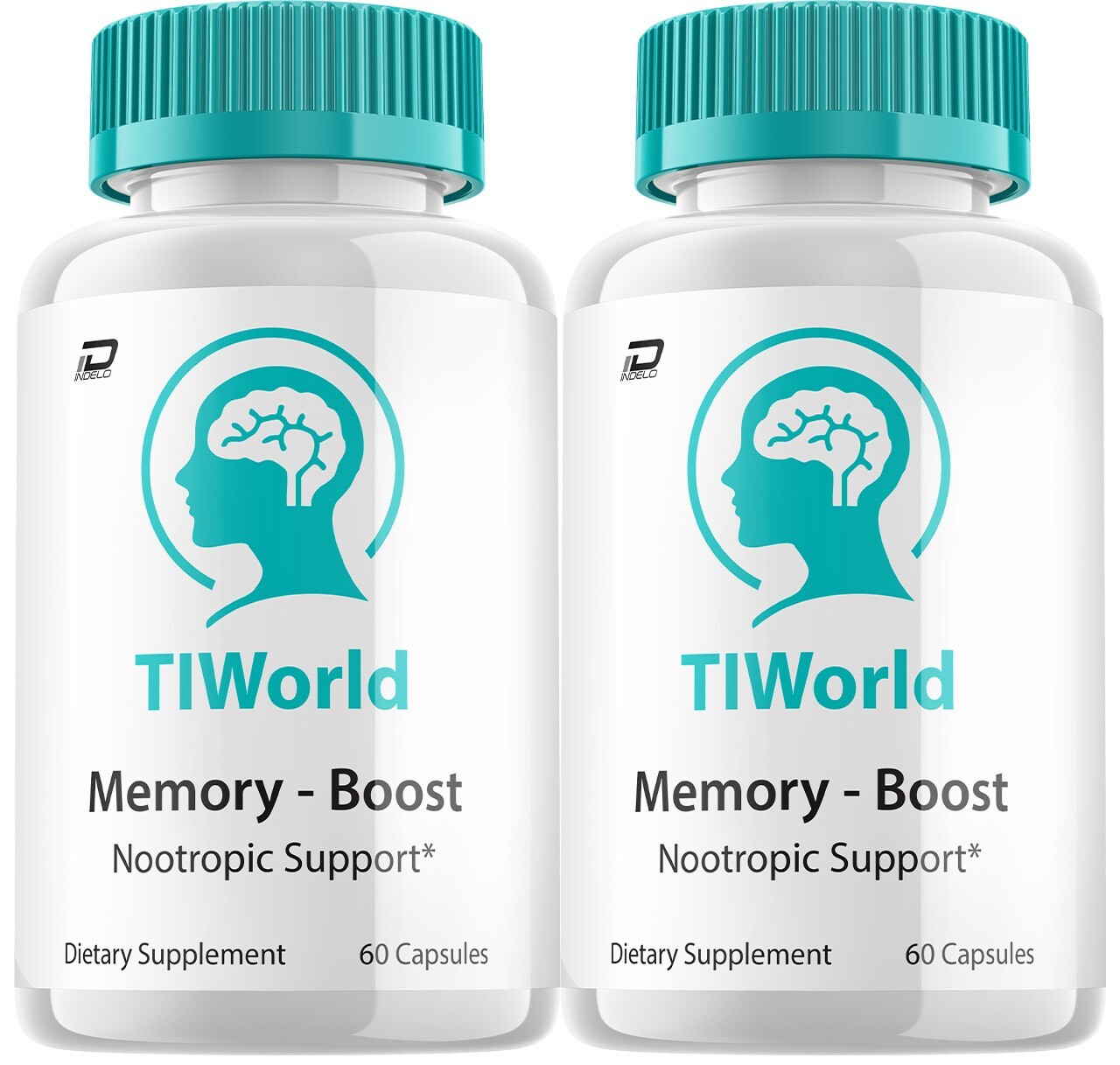(2 Pack) Tiworld Brain Supplement Capsules – Tiworld All Natural Memory Focus