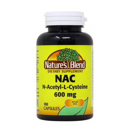 Nature’s Blend Nac Capsules 600 mg 100 Tabs By Nature’s Blend