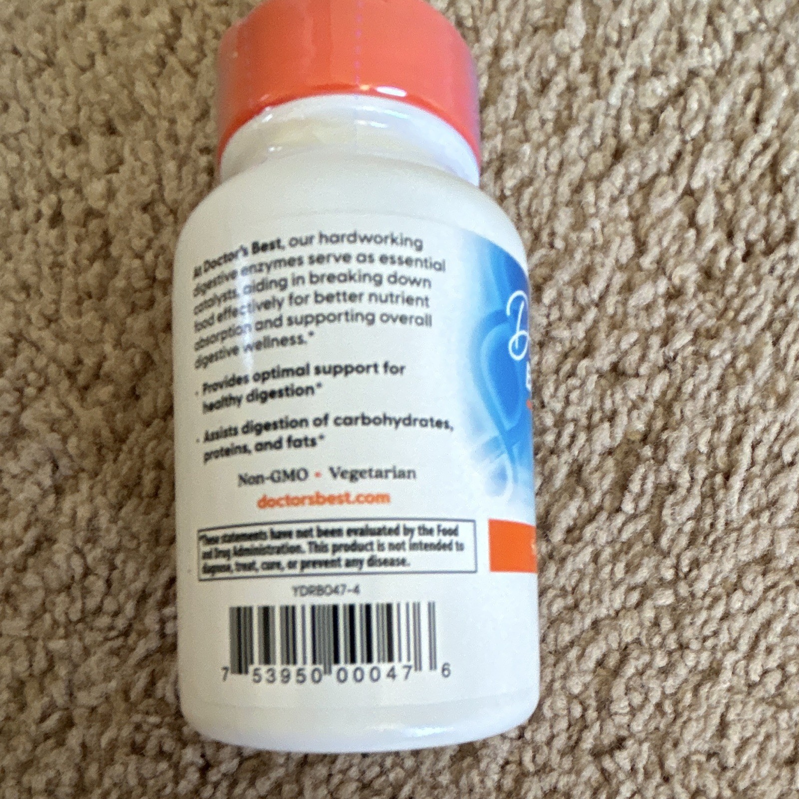 Doctor’s Best Digestive Enzymes 90 Veggie Caps Vegetarian Non-GMO Exp 01/2028