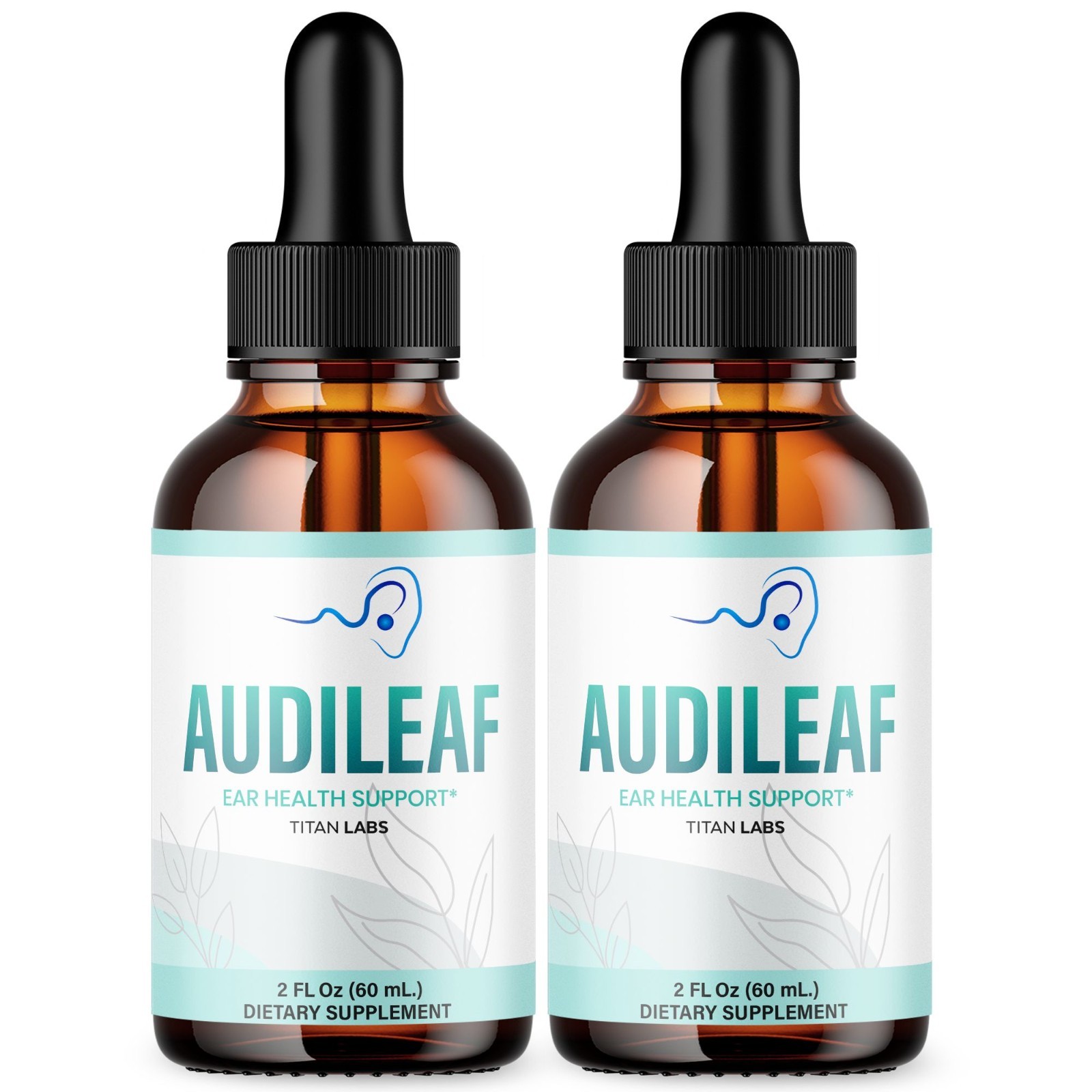 (2 Pack) Audileaf Ear Health Support Drops Natural Audi Leaf Vitamin 60 Servings