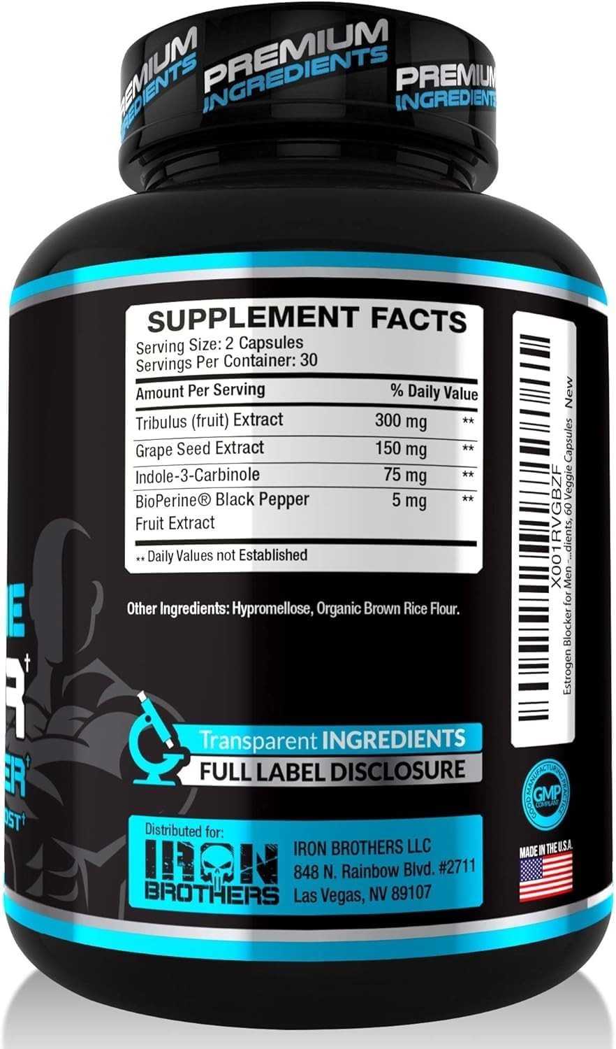 Iron Brothers Supplements Estrogen Blocker Testosterone Booster Muscle Strength