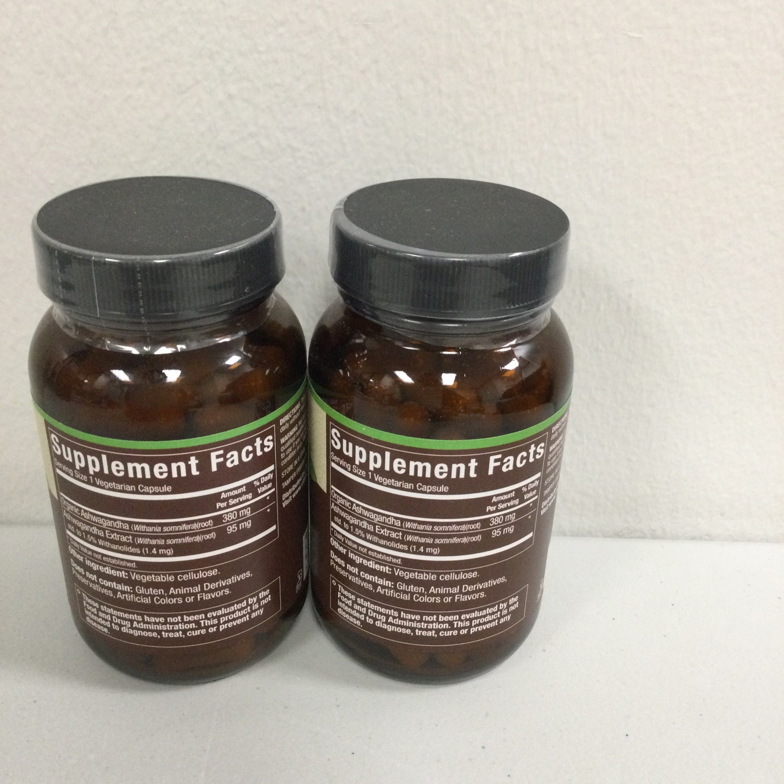 LOT OF 2 Plnt Full Spectrum ASHWAGANDHA 90 CAPSULES EXP. 07/2026