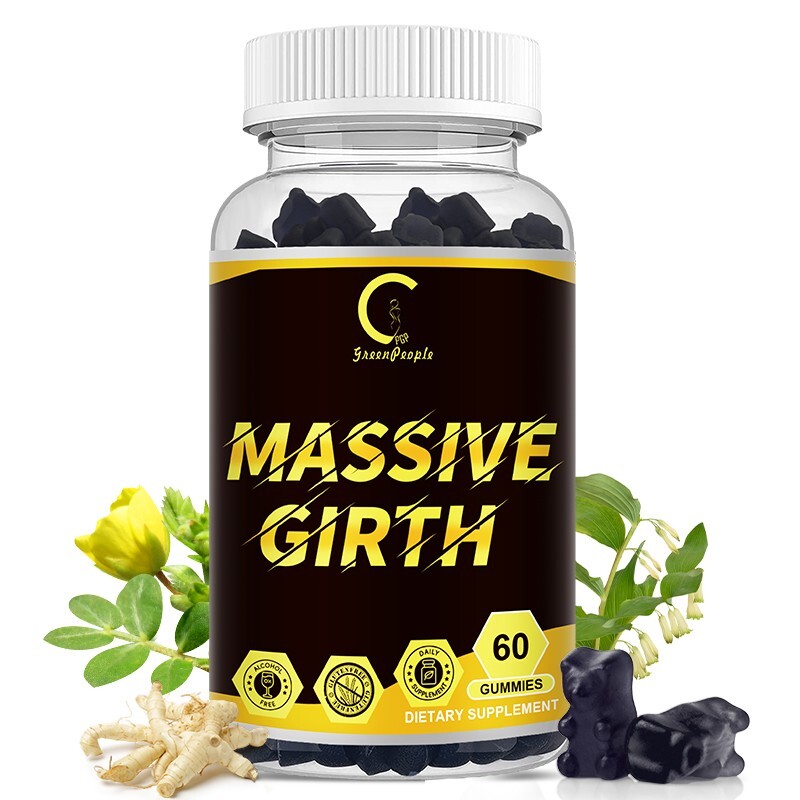 Massive Girth Gummies, Grow Naturally Enlarge Male Enhancing Supplement
