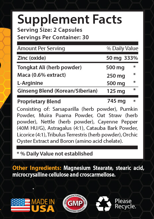 Longjack Maximum Strength – GET HARD – Root Extract 1 Bottle 60 Capsules