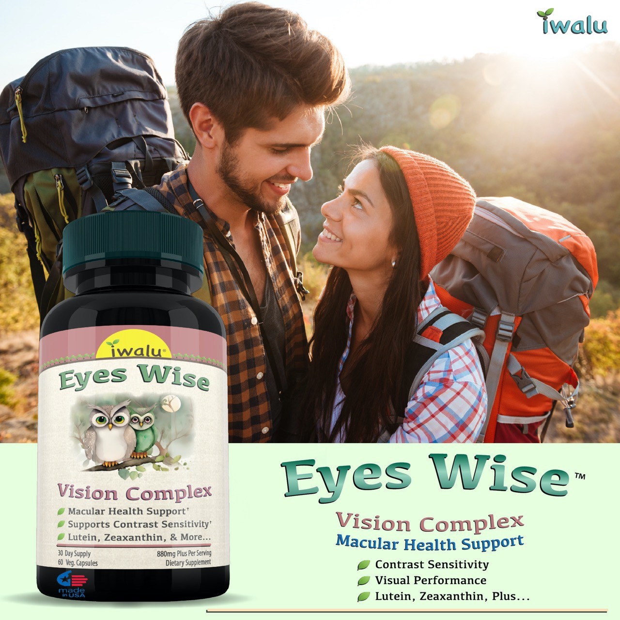 Advanced Eye Care With Lutein 40mg, + Bilberry, L-glutathione & More 60 Caps