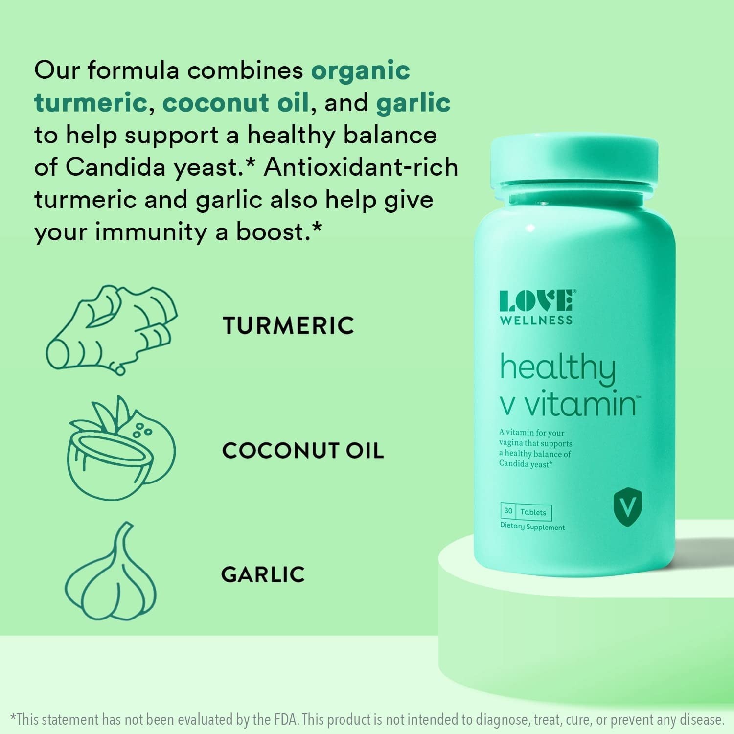 Love Wellness Healthy V Vitamin, 30 Caps (2 SET) Exp 6/27 Previous Packaging