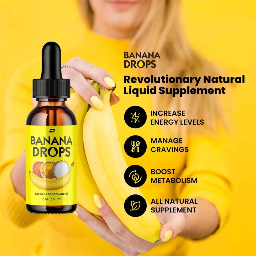 Banana Drops for Weight Loss Liquid Supplement, Banana Drops Official (3 Pack)